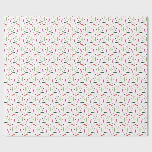 Sprinkle Confetti Holiday Wrapping Paper Cadeaupapier (Vlak)