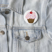 Sprinkle Cupcake Ronde Button 5,7 Cm (In situ)
