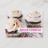 Sprinkle Cupcakes Bakery Aanbevelingskaartje (Voorkant)