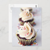 Sprinkle Cupcakes Briefkaart (Voorkant / Achterkant)