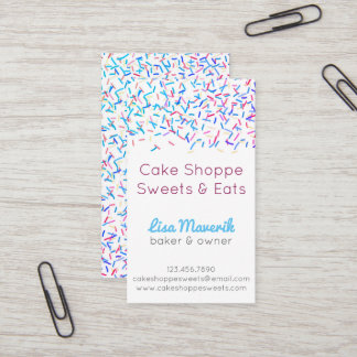 Sprinkle Dessert Bakery behandelt Visitekaartjes