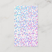 Sprinkle Dessert Bakery behandelt Visitekaartjes (Achterkant)