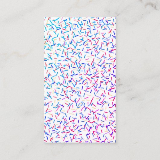 Sprinkle Dessert Bakery behandelt Visitekaartjes (Achterkant)