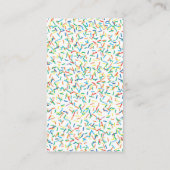 Sprinkle Dessert Bakery behandelt Visitekaartjes (Achterkant)