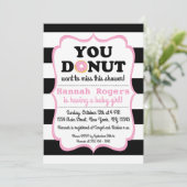 Sprinkle Donut Baby shower Invitation Kaart (Staand voorkant)