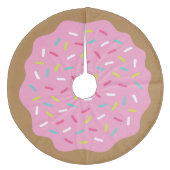 Sprinkle Donut Cute kerstboomrok Fleece Kerstboom Rok (Voorkant)