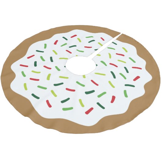 Sprinkle Donut Cute kerstboomrok Kerstboom Rok (Gekanteld)