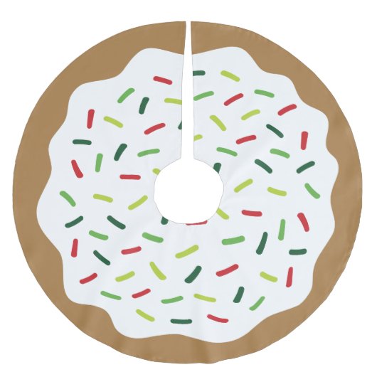 Sprinkle Donut Cute kerstboomrok Kerstboom Rok (Voorkant)