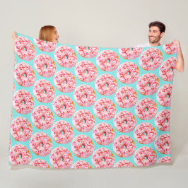 Sprinkle Donut Fleece Deken