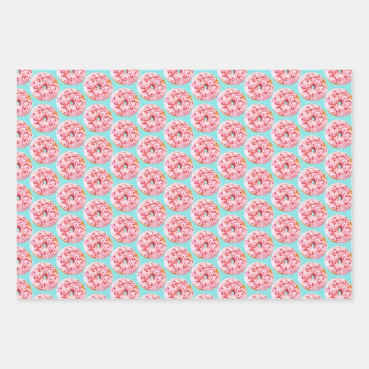 Sprinkle Donut Inpakpapier Vel (Voorkant)