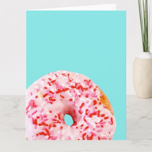 Sprinkle Donut Kaart (Voorkant)