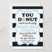 Sprinkle Donut Party Birthday Invitation Kaart (Voorkant)