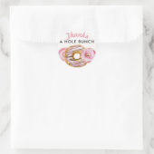 Sprinkle Donut | Schattige roze dank u Ronde Sticker (Tas)