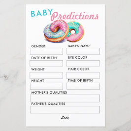 Sprinkle Donut | voorspelling | Baby shower spel
