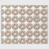 Sprinkle Donut Wrapping Paper Cadeaupapier (Vlak)