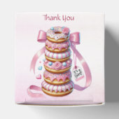 Sprinkle Donuts Pink Ribbon Favoriet Box Bedankdoosjes (Bovenkant)