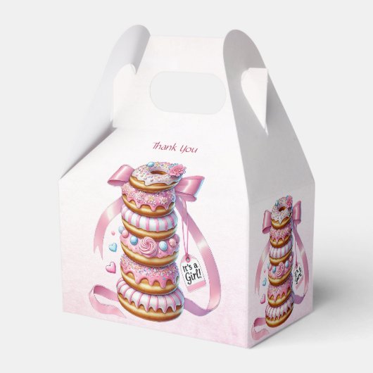 Sprinkle Donuts Pink Ribbon Favoriet Box Bedankdoosjes (Achterkant)