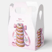 Sprinkle Donuts Pink Ribbon Favoriet Box Bedankdoosjes (Geopend)