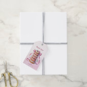 Sprinkle Donuts Pink Ribbon Gift Label Cadeaulabel (Met Touw)