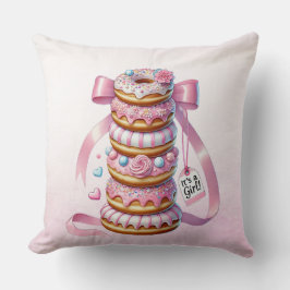 Sprinkle Donuts Pink Ribbon Sierkussen