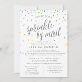 Sprinkle door Mail Baby shower Invitation Kaart