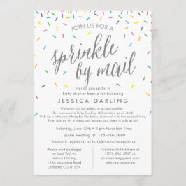 Sprinkle door Mail Baby shower Invitation Kaart