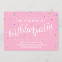Sprinkle Girl Birthday Party | Roze