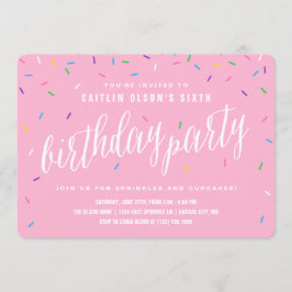 Sprinkle Girl Birthday Party | Roze Kaart