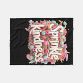 Sprinkle Kindness - 3D - Kindness S Sticker Fleece Deken (Voorkant (Horizontaal))