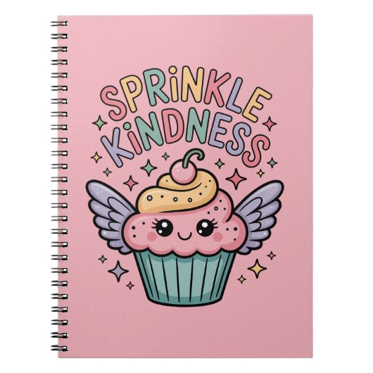 Sprinkle Kindness | Cupcake Notitieboek (Voorkant)
