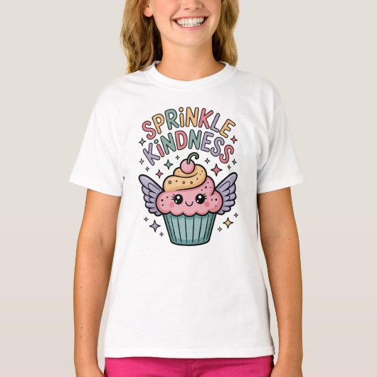 Sprinkle Kindness | Cupcake T-shirt (Voorkant)