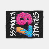 Sprinkle Kindness Family Matching Doughnut Ice-cre Fleece Deken (Voorkant (Horizontaal))