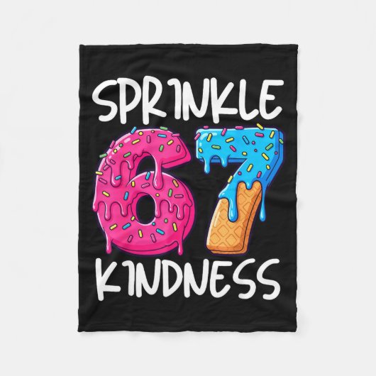 Sprinkle Kindness Family Matching Doughnut Ice-cre Fleece Deken (Voorkant)