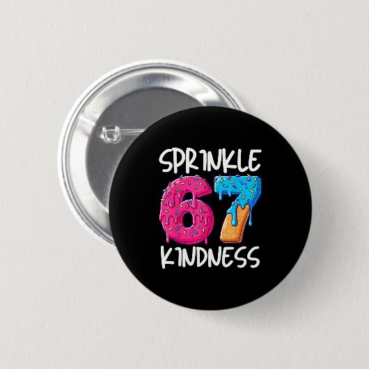 Sprinkle Kindness Family Matching Doughnut Ice-cre Ronde Button 5,7 Cm (Voorkant /achterkant)