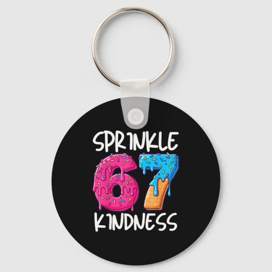 Sprinkle Kindness Family Matching Doughnut Ice-cre Sleutelhanger (Voorkant)