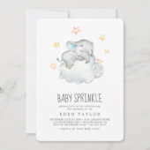 Sprinkle kleine olifant Boy Baby Kaart (Voorkant)