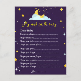 Sprinkle kleine ster baby shower baby wenst spel briefkaart