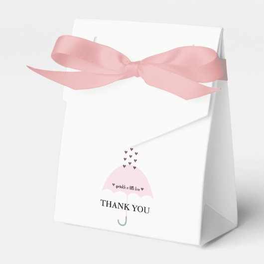 Sprinkle Liefde Roze Meisje Douche Party Bedankdoosjes (Voorkant Zijde)