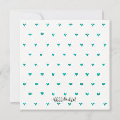 Sprinkle Love Baby Blue Shower Uitnodiging (Achterkant)