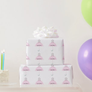 Sprinkle Love Baby Girl Shower Party Pink Cadeaupapier