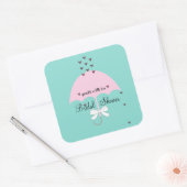 Sprinkle Love Blue en Roze Shower Party Stickers (Envelop)