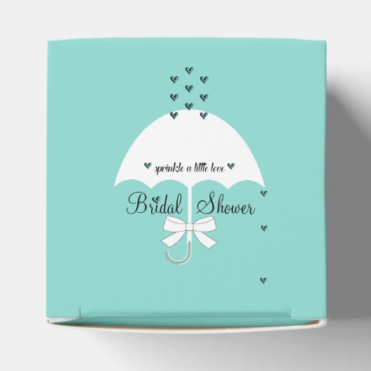 Sprinkle Love Blue Shower Sprinkle Party Shower Bedankdoosjes (Bovenkant)