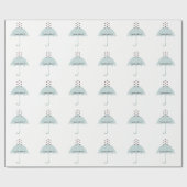 Sprinkle Love Bridal of Baby shower Pink & Blue Cadeaupapier (Vlak)