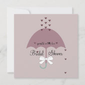 Sprinkle Love Mauve & Gray Bruiloftsfeest Uitnodig Kaart (Voorkant)