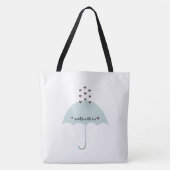 Sprinkle Love Pink & Blauwgroen Blue Shower Party Tote Bag (Voorkant)
