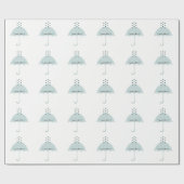 Sprinkle Love Shower Party Powder Blue Cadeaupapier (Vlak)