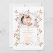 Sprinkle of Flowers Photo Invitation Kaart (Voorkant)