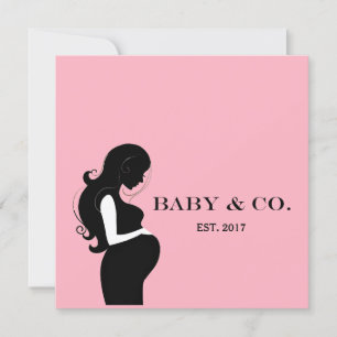 Sprinkle party over BABY roze schokdemper Kaart