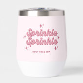Sprinkle Pink Thermal Wine Tumbler (Voorkant)
