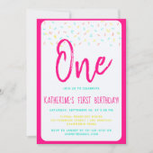 Sprinkle Sparkle Sweet Rainbow Confetti Verjaardag Kaart (Voorkant)